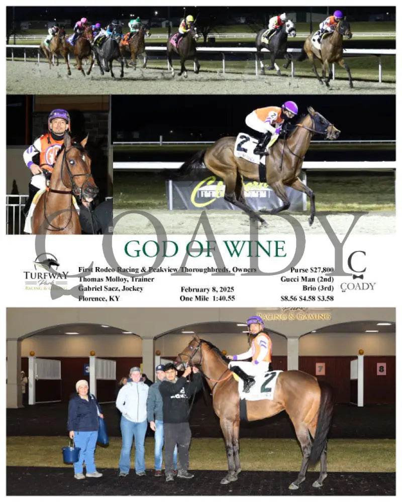 God Of Wine - 020825 Race 02 Tp Turfway Park