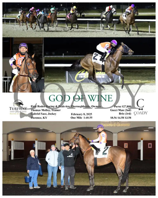 God Of Wine - 020825 Race 02 Tp Turfway Park