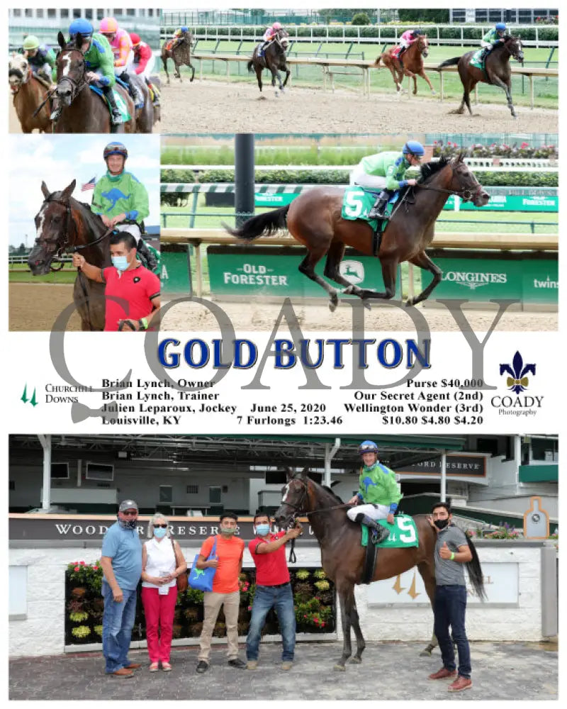 Gold Button - 06-25-20 R01 Cd Churchill Downs