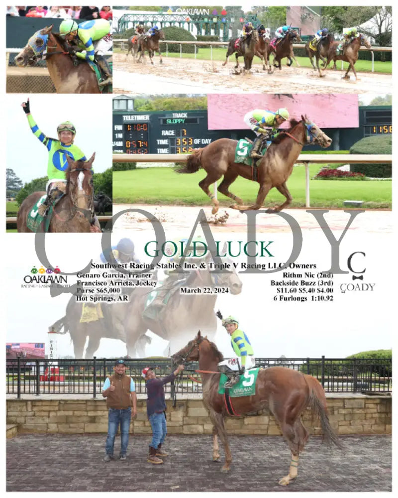 Gold Luck - 032224 Race 07 Op Oaklawn Park