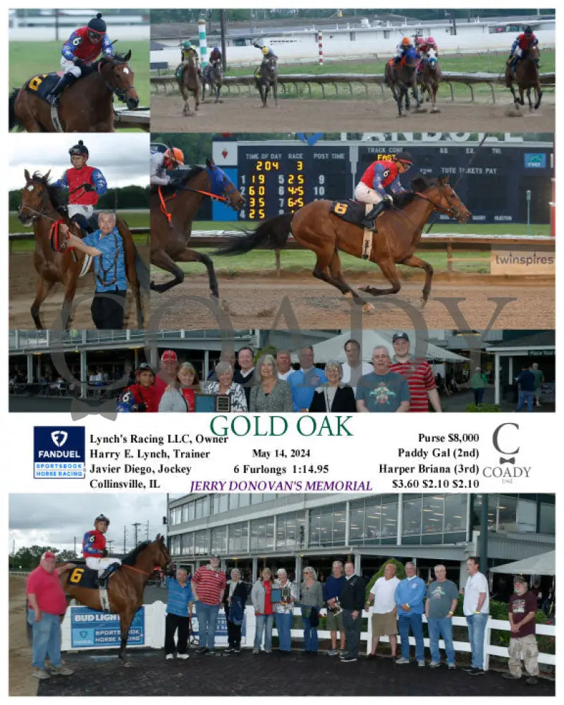 Gold Oak - 05-14-24 R03 Fan Fanduel Sportsbook Horse Racing