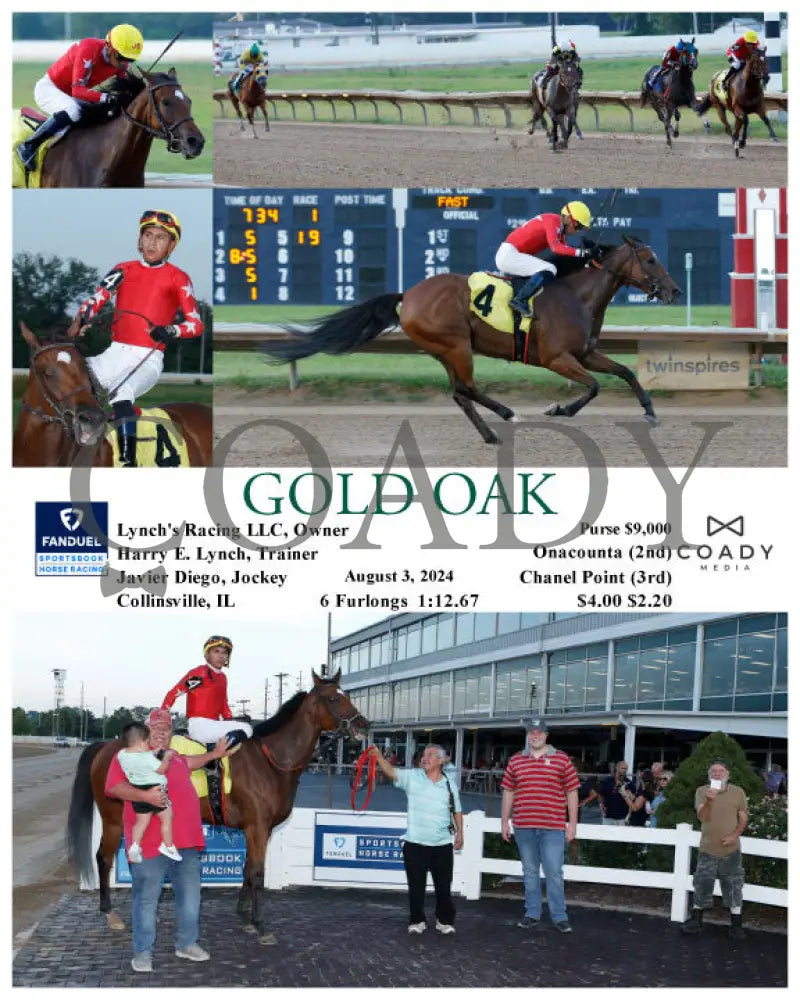 Gold Oak - 08-03-24 R01 Fan Fanduel Sportsbook Horse Racing