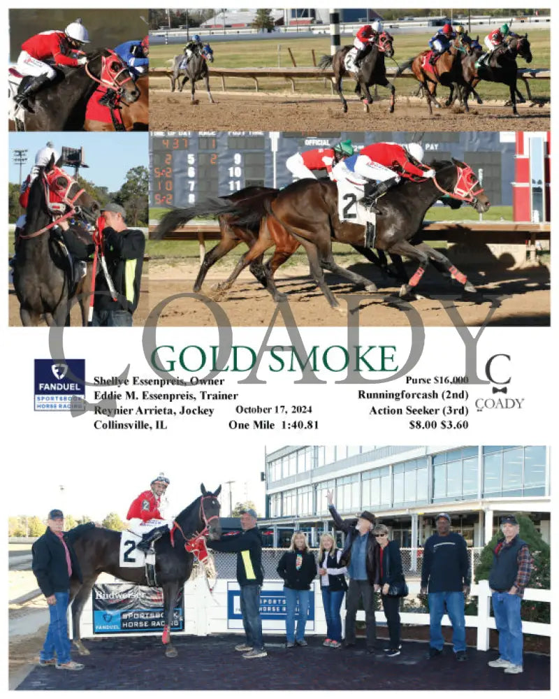 Gold Smoke - 10-17-24 R01 Fan Fanduel Sportsbook Horse Racing