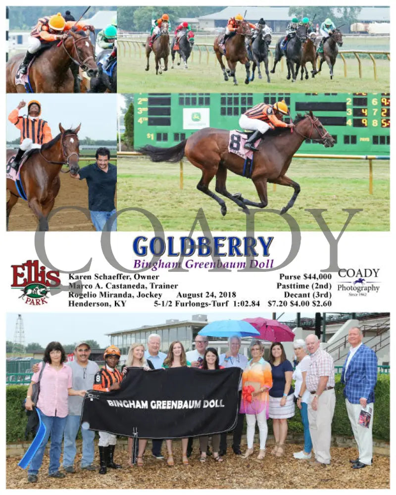 Goldberry - 082418 Race 04 Elp Group Ellis Park