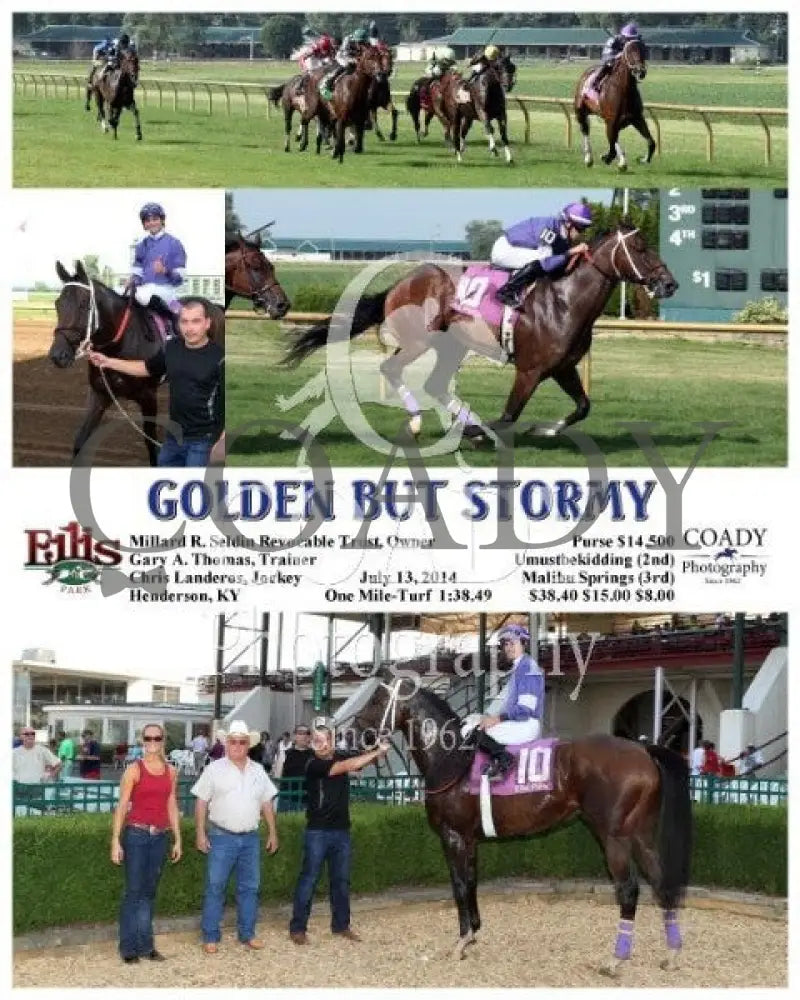 Golden But Stormy - 071314 Race 09 Elp Ellis Park