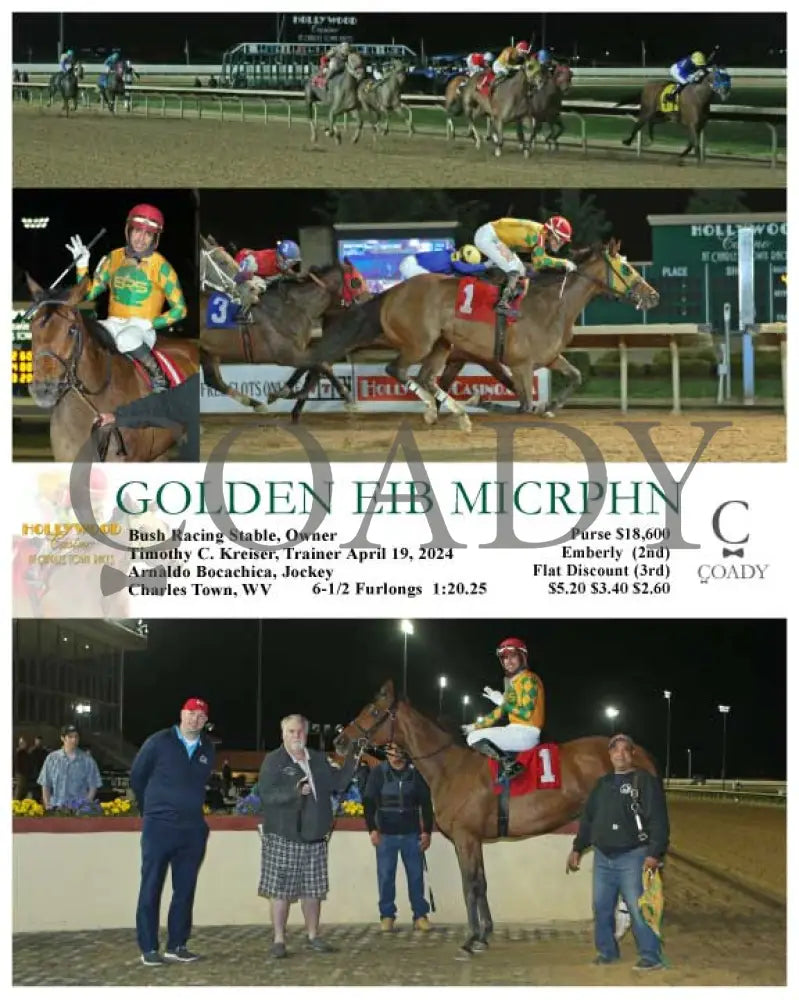 Golden Eib Micrphn - 04 - 19 - 24 R04 Ct Hollywood Casino At Charles Town Races