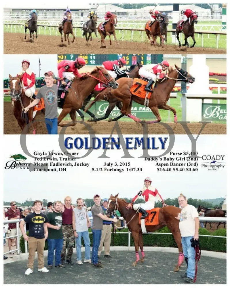 Golden Emily - 070315 Race 06 Btp Belterra Park