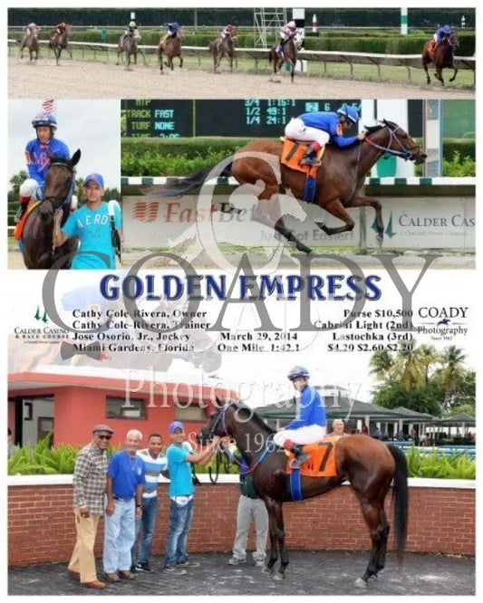 Golden Empress - 032914 Race 03 Crc Calder Course