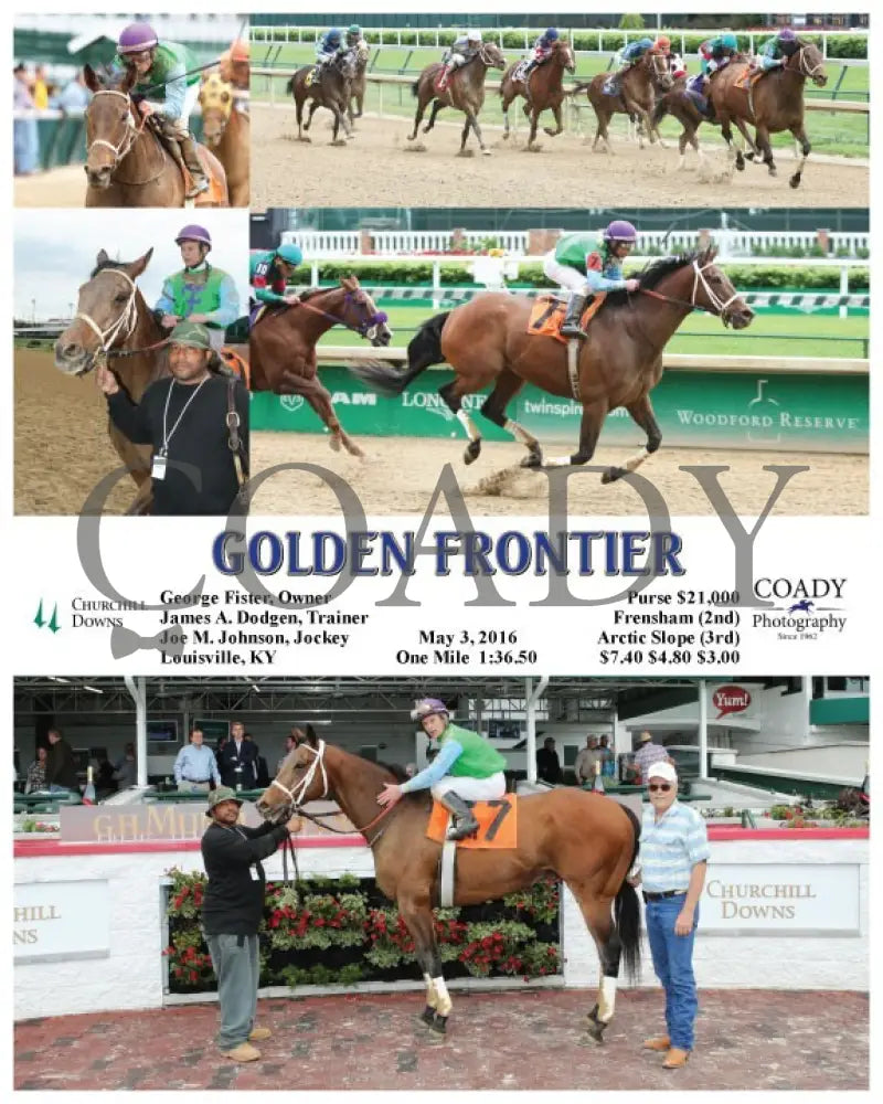 Golden Frontier - 050316 Race 09 Cd Churchill Downs