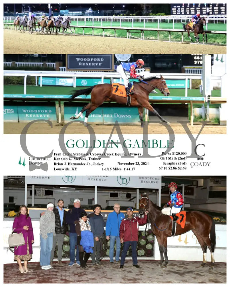 Golden Gamble - 11-23-24 R11 Cd Churchill Downs
