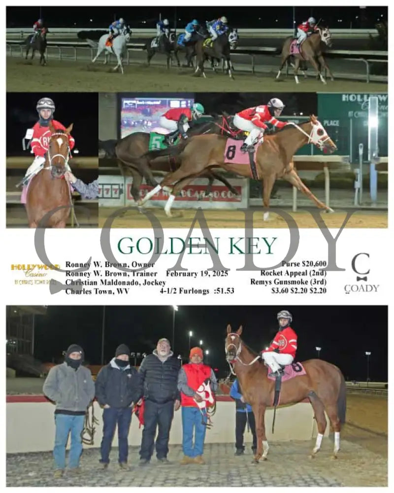 GOLDEN KEY - 02-19-25 - R06 - CT Hollywood Casino at Charles Town Races