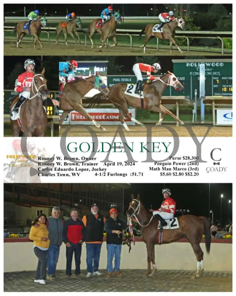 Golden Key - 04 - 19 - 24 R07 Ct Hollywood Casino At Charles Town Races