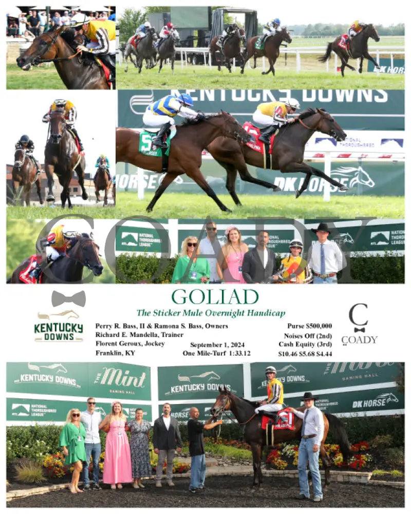 Goliad - The Sticker Mule Overnight Handicap 09-01-24 R09 Kd Kentucky Downs