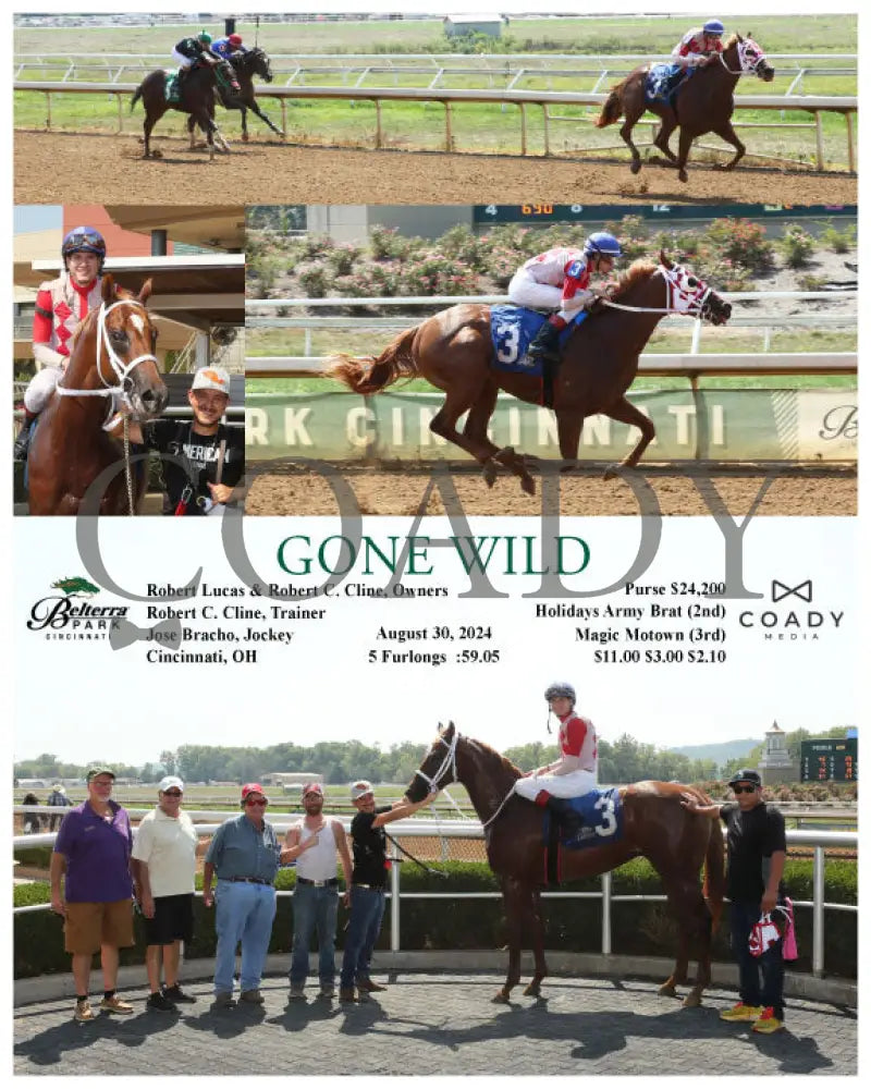 Gone Wild - 083024 Race 03 Btp Belterra Park