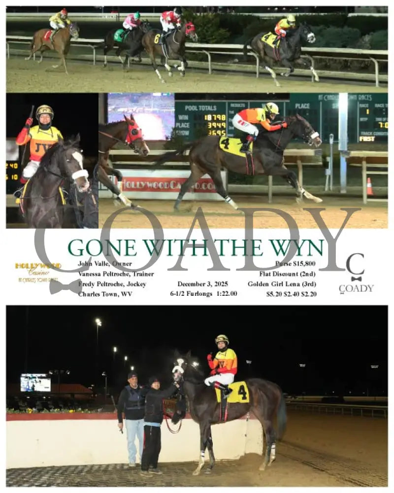 GONE WITH THE WYN - 12-03-25 - R01 - CT Hollywood Casino at Charles Town Races