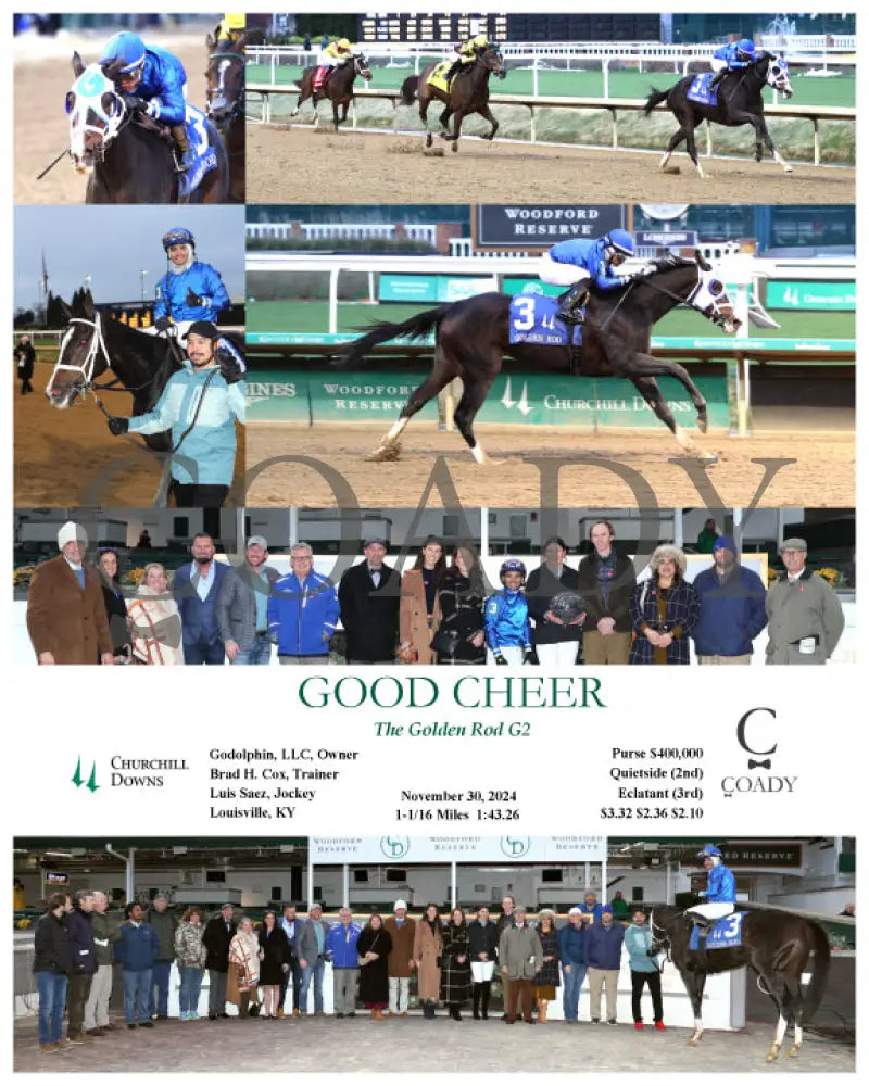 Good Cheer - The Golden Rod G2 11-30-24 R09 Cd Churchill Downs