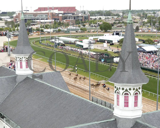 GOOD CHEER - The Longines Kentucky Oaks G1 - 151st Running - 05-02-25 - R11 - CD - Aerial Finish 05 Churchill Downs