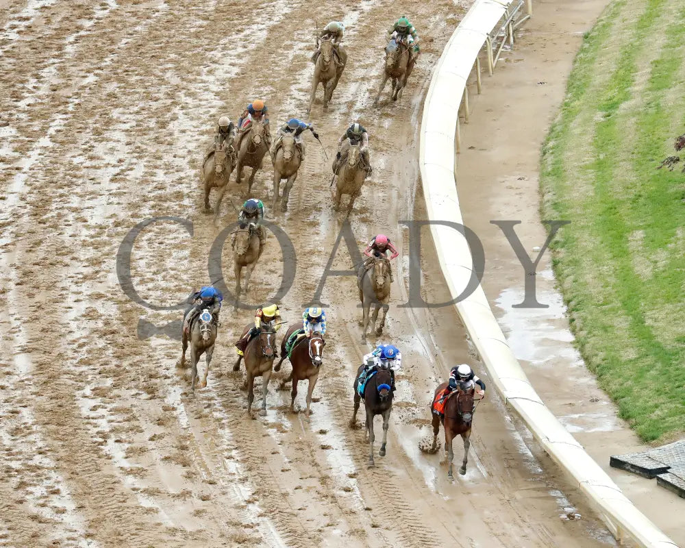 GOOD CHEER - The Longines Kentucky Oaks G1 - 151st Running - 05-02-25 - R11 - CD - Aerial Turn 01 Churchill Downs