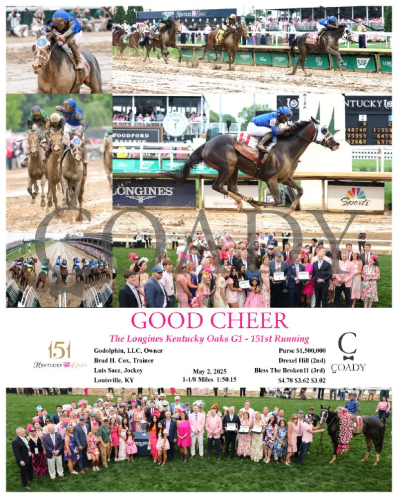 GOOD CHEER - The Longines Kentucky Oaks G1 - 151st Running - 05-02-25 - R11 - CD Churchill Downs
