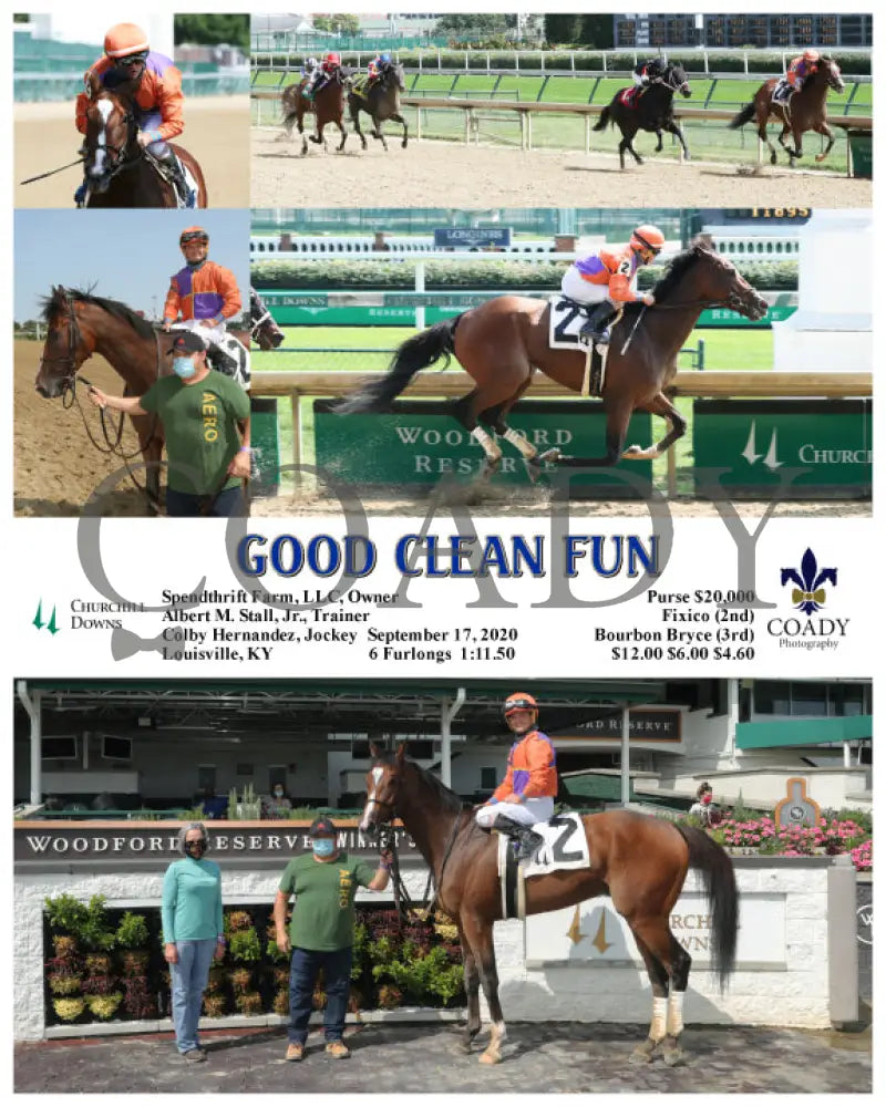 Good Clean Fun - 09-17-20 R04 Cd Churchill Downs