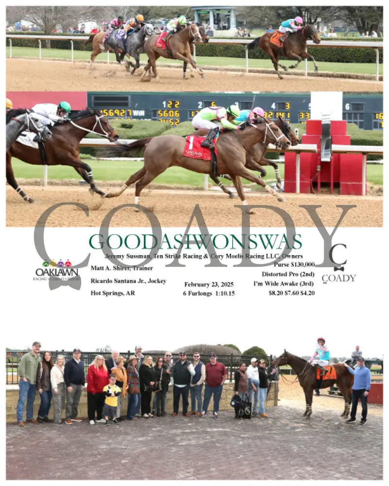 GOODASIWONSWAS - 02-23-25 - R13 - OP Oaklawn Park