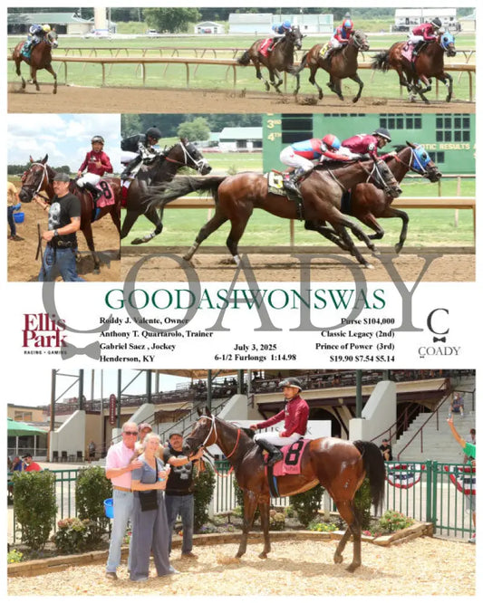 GOODASIWONSWAS - 07-03-25 - R04 - ELP Ellis Park