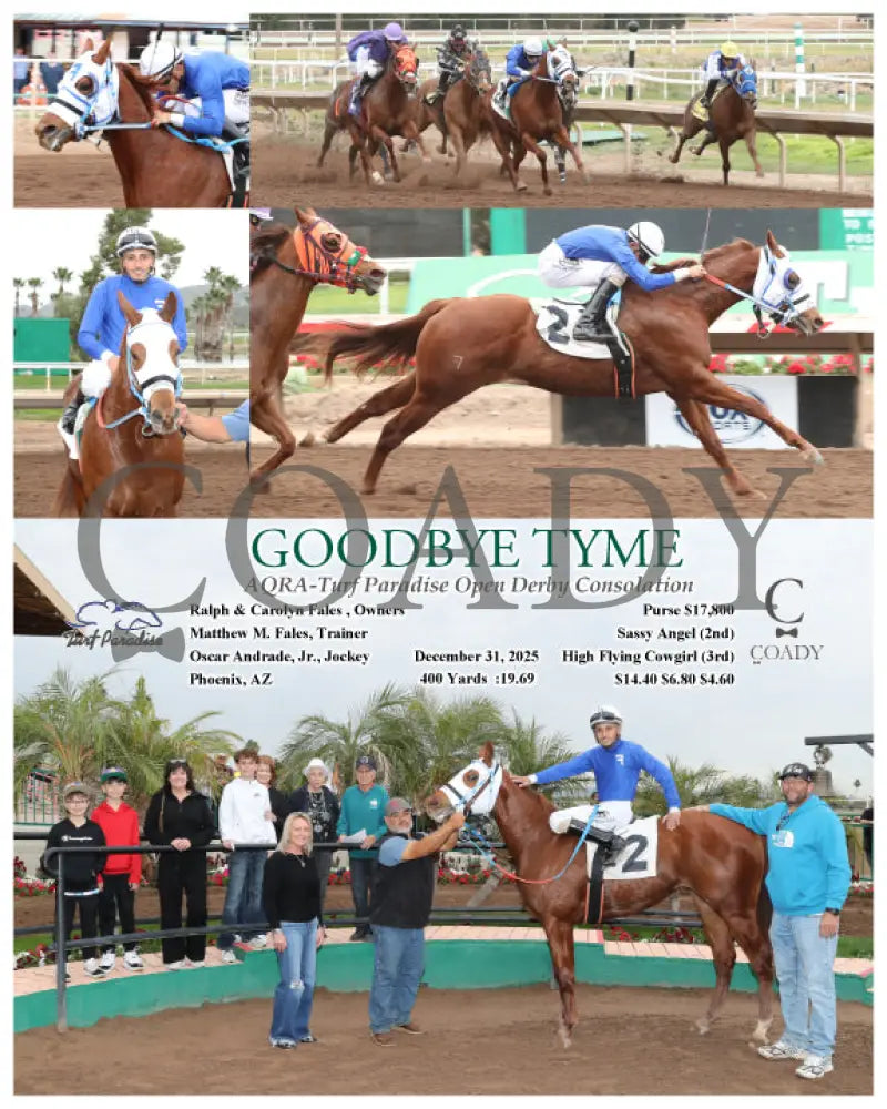 GOODBYE TYME - AQRA-Turf Paradise Open Derby Consolation - 12-31-25 - R01 - TUP - Coady Media - Kurtis Coady Photography