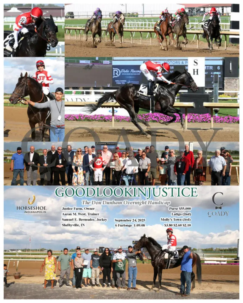 GOODLOOKINJUSTICE - The Don Dunham Overnight Handicap - 09-24-25 - R06 - IND Indiana Grand