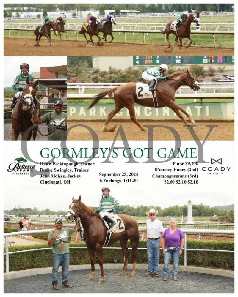 Gormley’s Got Game - 09-25-24 R03 Btp Belterra Park
