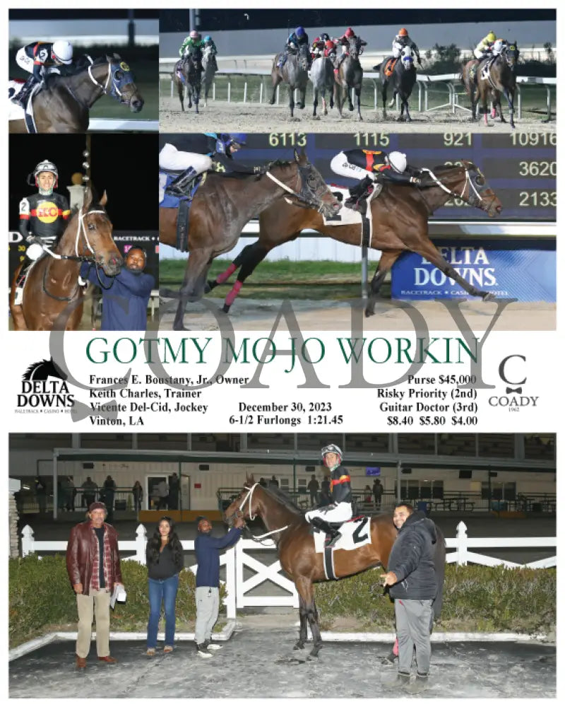 Gotmy Mo Jo Workin - 12-30-23 R08 Ded Delta Downs
