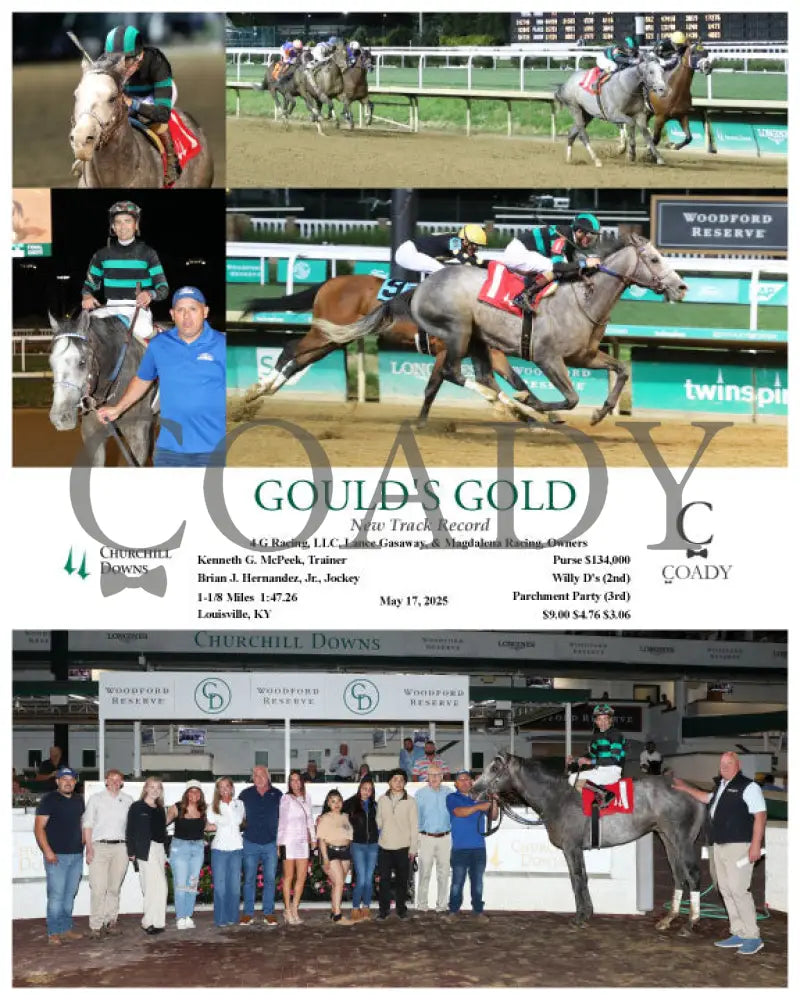 GOULD’S GOLD - New Track Record - 05-17-25 - R10 - CD Churchill Downs