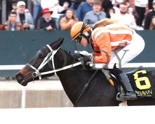 GRACE IS FREE - Mockingbird Stakes - 01-04-26 - R09 - Oaklawn Park - Inside Finish 01 - Renee Torbit - Coady Media - Kurtis Coady Photography