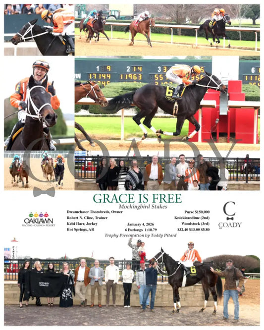 GRACE IS FREE - Mockingbird Stakes - 01-04-26 - R09 - OP - Coady Media - Kurtis Coady Photography