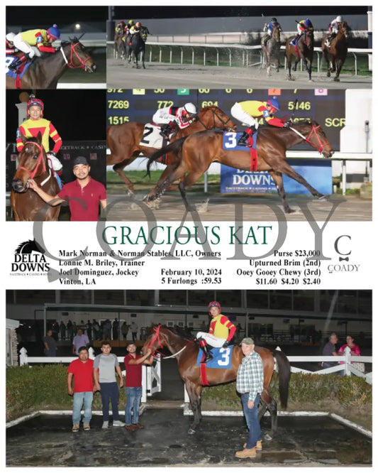 Gracious Kat - 02 - 10 - 24 R05 Ded Delta Downs