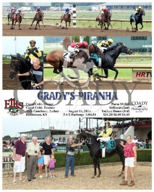 Grady’s Piranha - 081614 Race 03 Elp Ellis Park