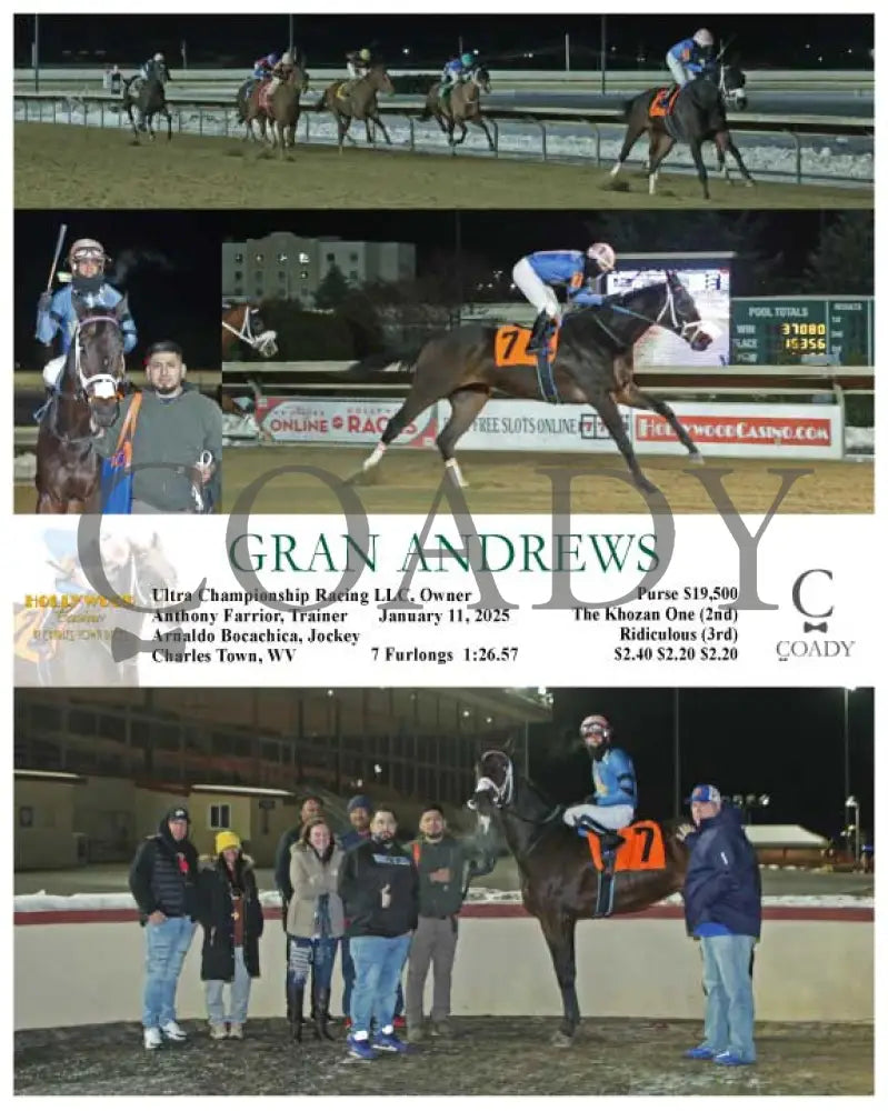 Gran Andrews - 01-11-25 R04 Ct Hollywood Casino At Charles Town Races