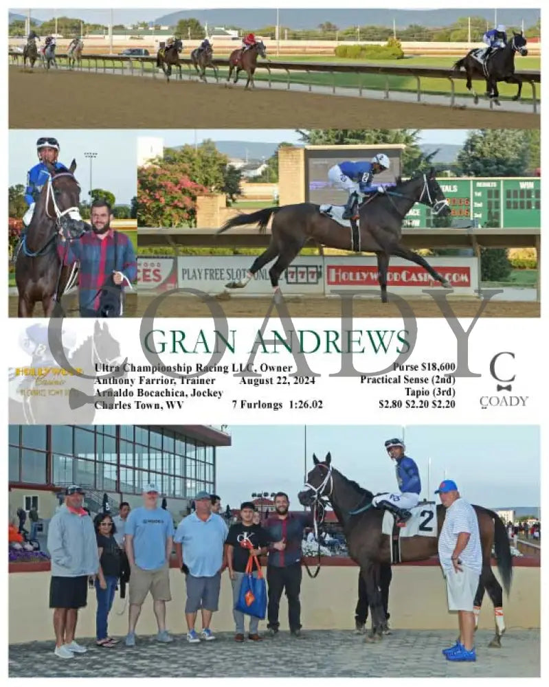 Gran Andrews - 08-22-24 R01 Ct Hollywood Casino At Charles Town Races