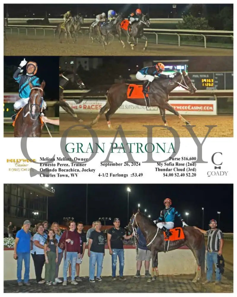 Gran Patrona - 09-26-24 R01 Ct Hollywood Casino At Charles Town Races
