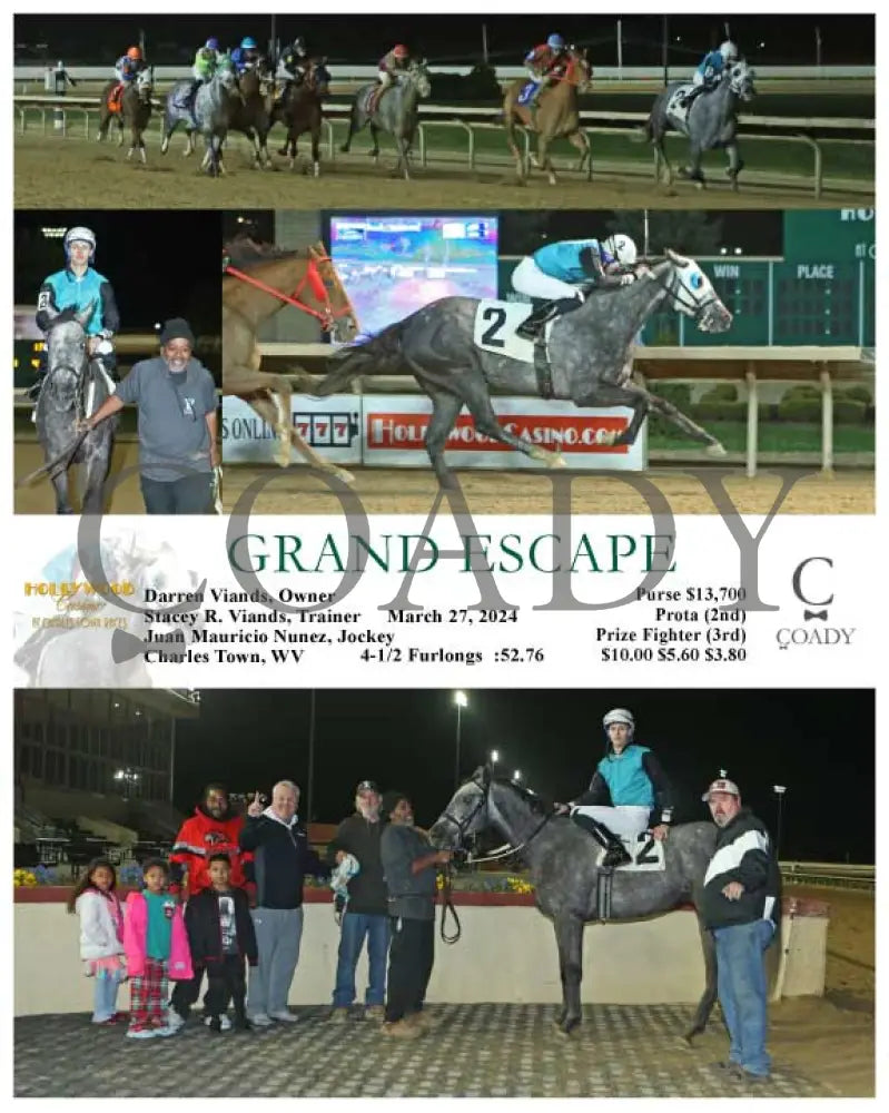 Grand Escape - 03 - 27 - 24 R08 Ct Hollywood Casino At Charles Town Races