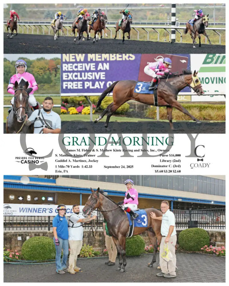 GRAND MORNING - 09-24-25 - R08 - PID Presque Isle Downs
