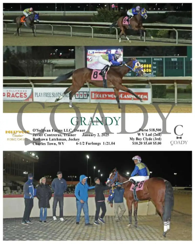 Grandy - 01-02-25 R06 Ct Hollywood Casino At Charles Town Races