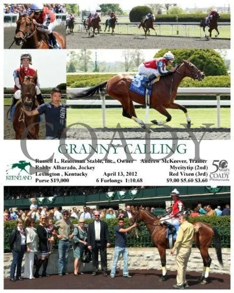 Granny Calling - 041312 Race 04 Keeneland