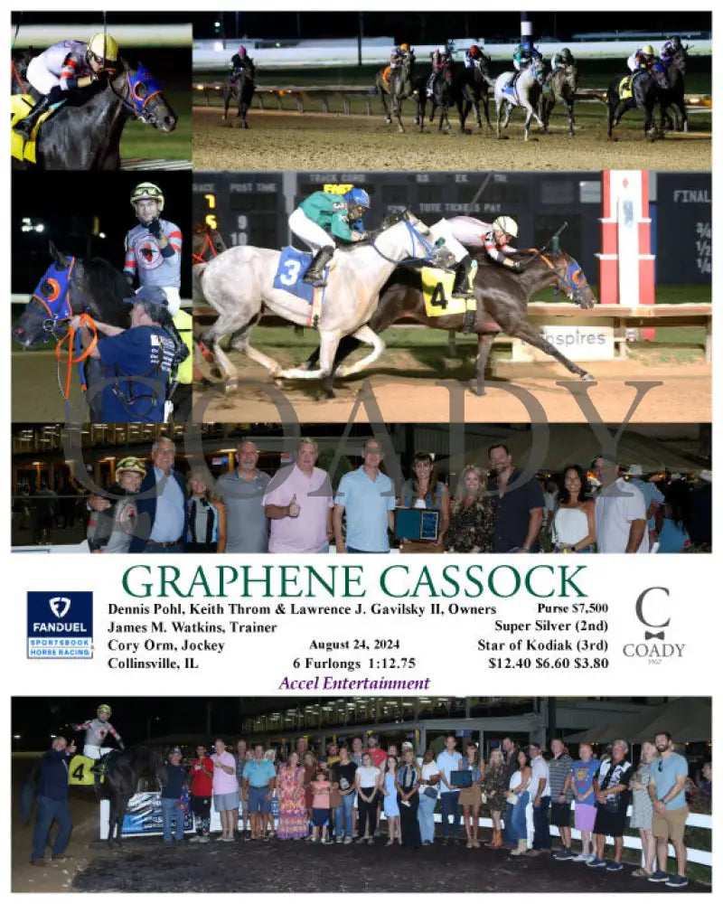 Graphene Cassock - 08-24-24 R07 Fan Fanduel Sportsbook Horse Racing