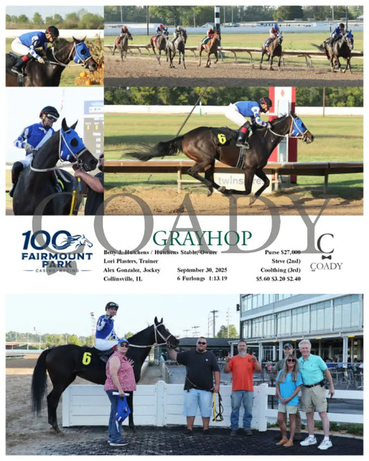 GRAYHOP - 09-30-25 - R08 - FP Fanduel Sportsbook Horse Racing