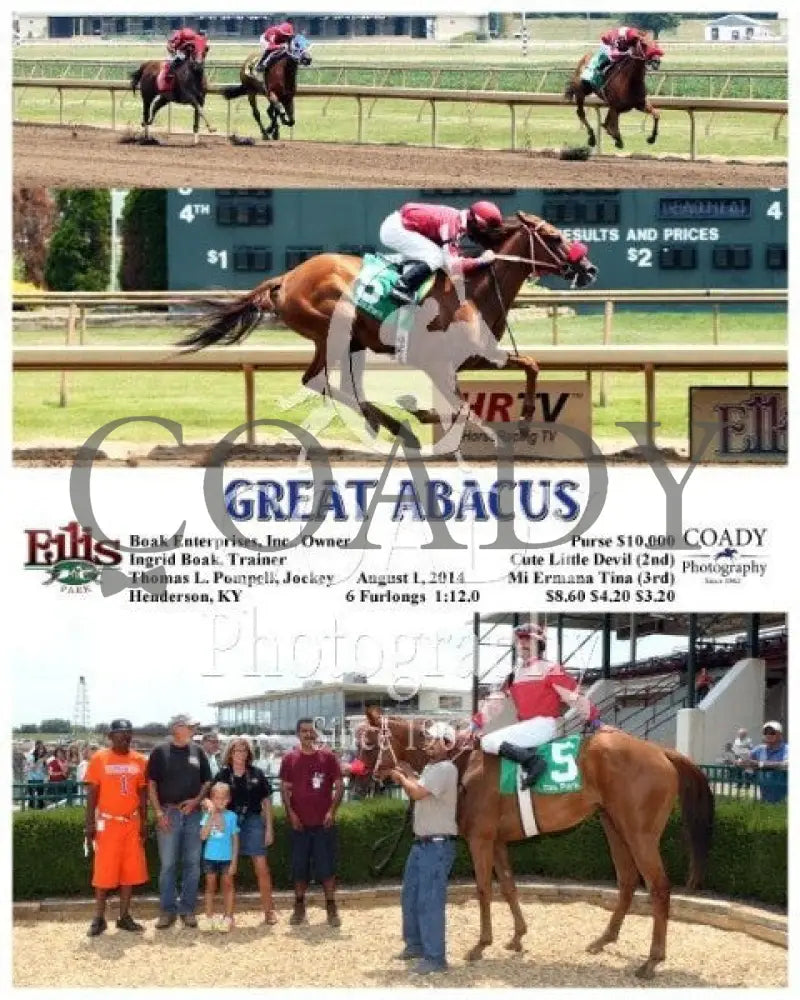 GREAT ABACUS - 080114 - Race 01 - ELP - Coady Media - Kurtis Coady Photography