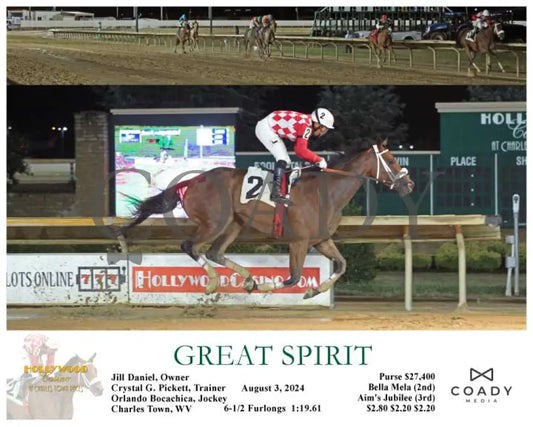 Great Spirit - 08-03-24 R07 Ct Hollywood Casino At Charles Town Races