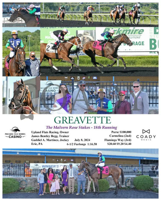 Greavette - The Malvern Rose Stakes 18Th Running 07-08-24 R07 Pid Presque Isle Downs