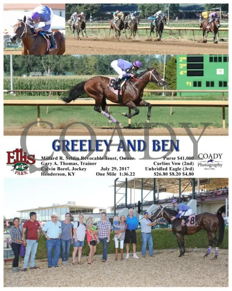 Greeley And Ben - 072917 Race 08 Elp Ellis Park