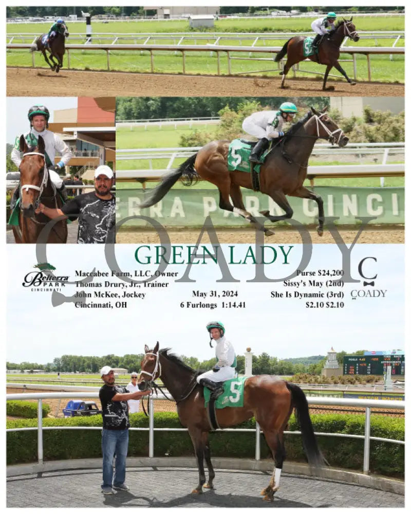 Green Lady - 053124 Race 01 Btp Belterra Park