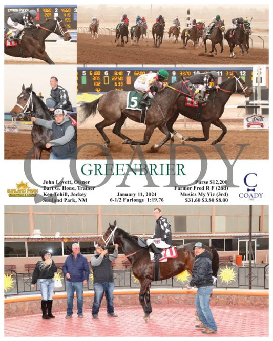 Greenbrier - 01-11-24 R04 Sun Sunland Park
